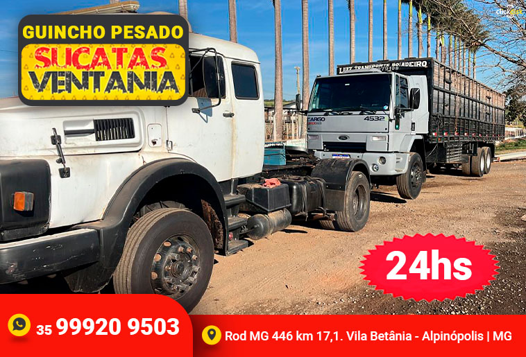 Banner GUINCHO PESADO SUCATAS VENTANIA 24H